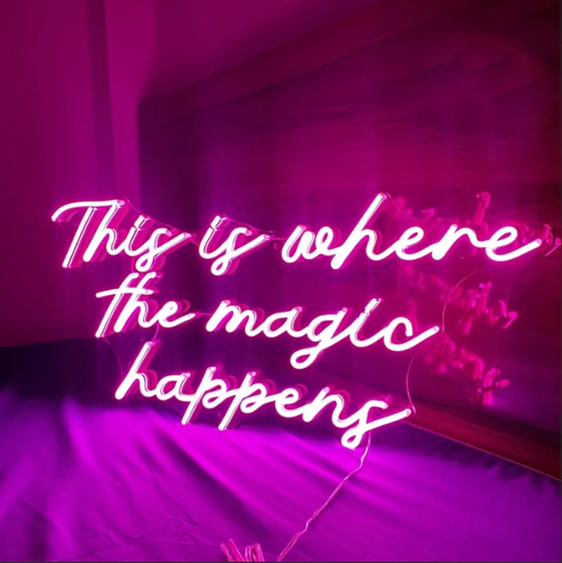 Custom Made This Is Where The Magic Happens Neon Sign Wall Lights Party Wedding Shop Window Restaurant Birthday Decoration
Custom Made This Is Where The Magic Happens Neon Sign Wall Lights Party Wedding Shop Window Restaurant Birthday Decoration