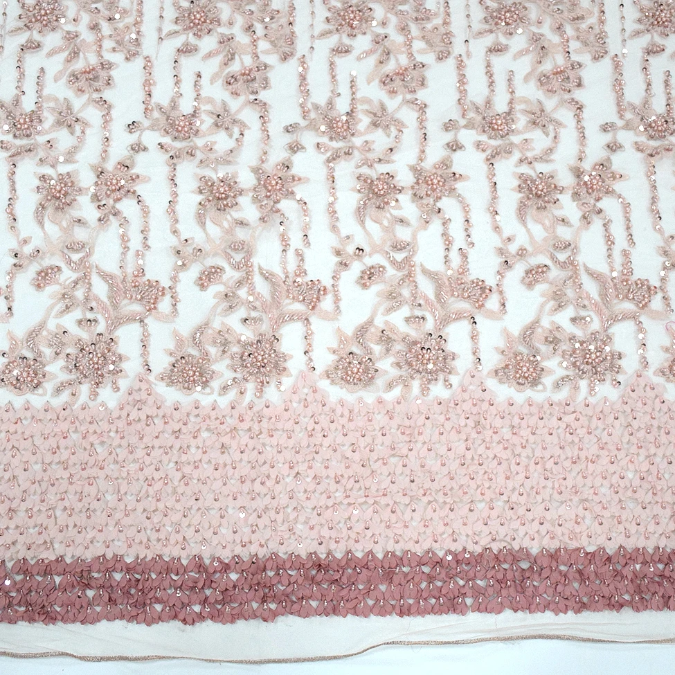 Pink 3D Flower Heavy Tulle Lace With Beads And Sequins Net Women Dress Fabrics HY0773
Pink 3D Flower Heavy Tulle Lace With Beads And Sequins Net Women Dress Fabrics HY0773