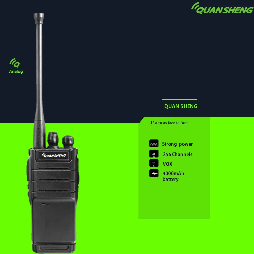 Quansheng Professional UHF Band Ham Radio Walkie Talkie Mobile Radio Station Two Way Radio TG--T8 Intercom Portable 10W Handheld
Quansheng Professional UHF Band Ham Radio Walkie Talkie Mobile Radio Station Two Way Radio TG--T8 Intercom Portable 10W Handheld