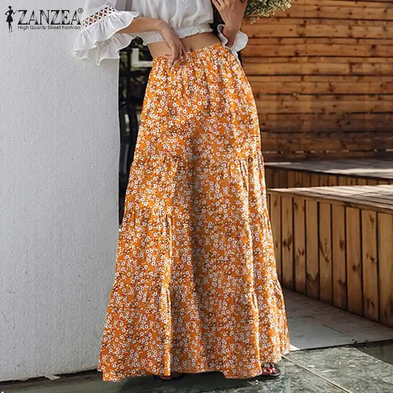 Women Bohemian Wide Leg Pants ZANZEA Summer Floral Printed Trousers Palazzo Casual Elastic Waist Long Flare Pantalon
Women Bohemian Wide Leg Pants ZANZEA Summer Floral Printed Trousers Palazzo Casual Elastic Waist Long Flare Pantalon