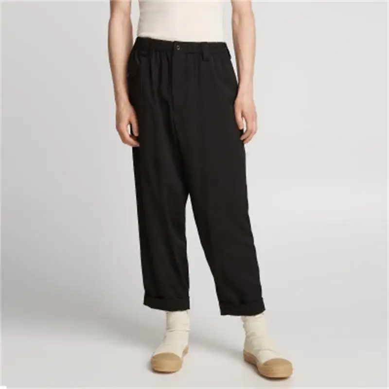 Men's new men's hair stylist fashion show street personality design casual black linen pants casual straight pants fashion brand
Men's new men's hair stylist fashion show street personality design casual black linen pants casual straight pants fashion brand