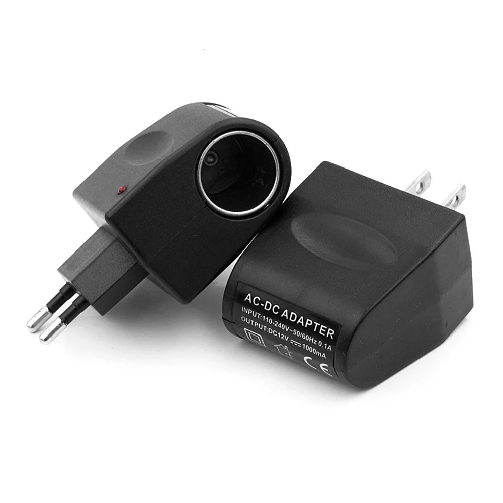 Universal US EU Plug Household Car Cigarette Lighter Power Adapter Converter Transformer 110V/220V AC To 12V DC Charger Socket
Universal US EU Plug Household Car Cigarette Lighter Power Adapter Converter Transformer 110V/220V AC To 12V DC Charger Socket