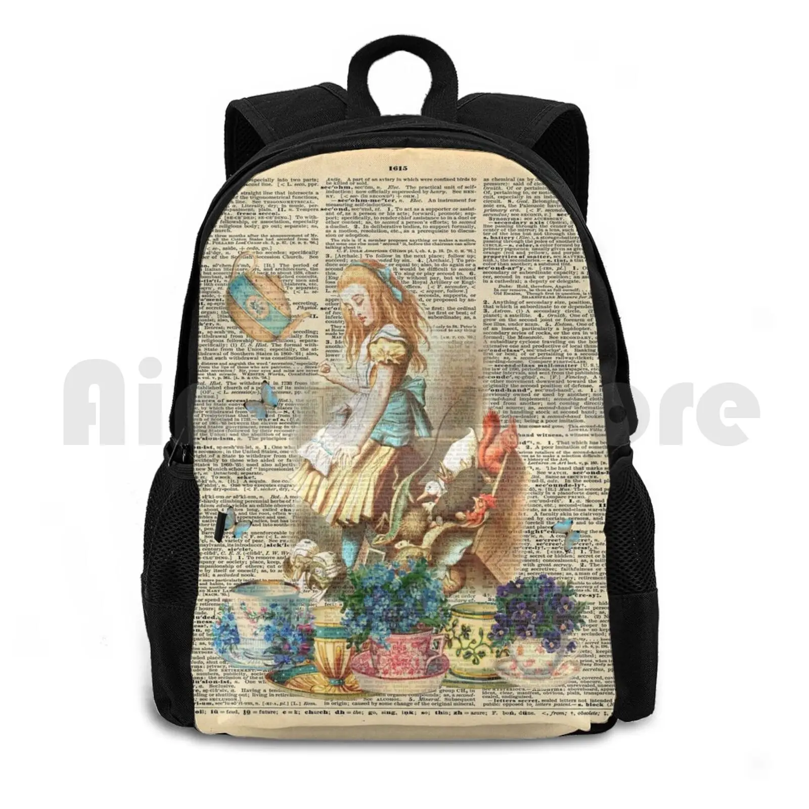 Винтажная книга Alice In A в словаре для походов на открытом воздухе Рюкзак для верховой езды альпинизма спортивная сумка Alice In Tea вечерние Льюис Карролл
Винтажная книга Alice In A в словаре для походов на открытом воздухе Рюкзак для верховой езды альпинизма спортивная сумка Alice In Tea вечерние Льюис Карролл