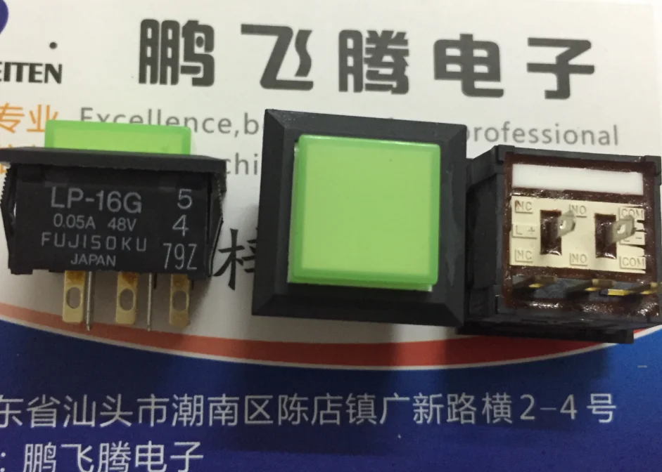 1PCS Japan FUJISOKU LP-16G LP2S-16G-559-Z tact switch square panel with light switch green light LED straight plug 5 feet
1PCS Japan FUJISOKU LP-16G LP2S-16G-559-Z tact switch square panel with light switch green light LED straight plug 5 feet