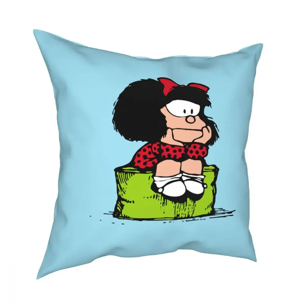 Квадратная подушка Mafalda с грустным мышлением, чехол, декоративная подушка Quino, комиксы, мультяшная удивительная наволочка, домашний декор
Квадратная подушка Mafalda с грустным мышлением, чехол, декоративная подушка Quino, комиксы, мультяшная удивительная наволочка, домашний декор