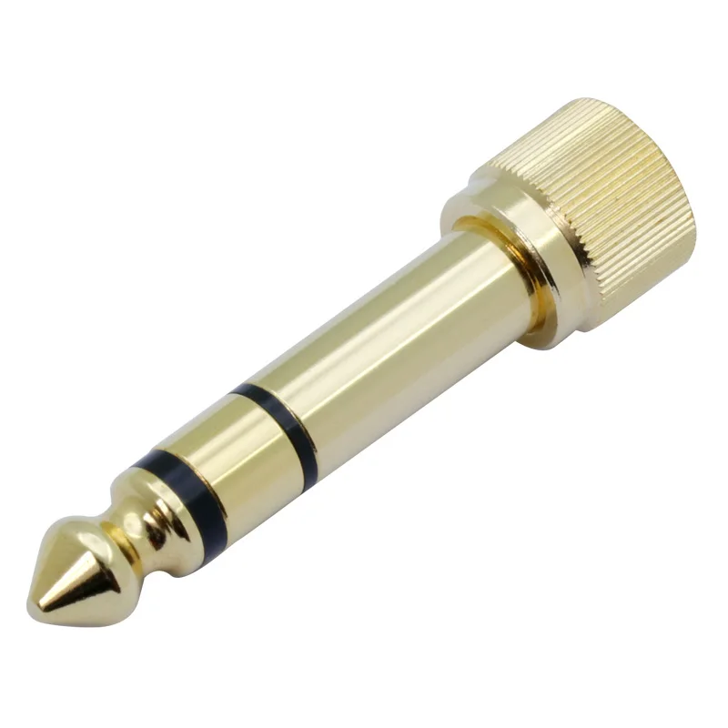 - Gold Plated 1/4" 6.35mm Male to 3.5mm Female Plug Stereo Audio Headphone Screw Adapter Connector
- Gold Plated 1/4" 6.35mm Male to 3.5mm Female Plug Stereo Audio Headphone Screw Adapter Connector