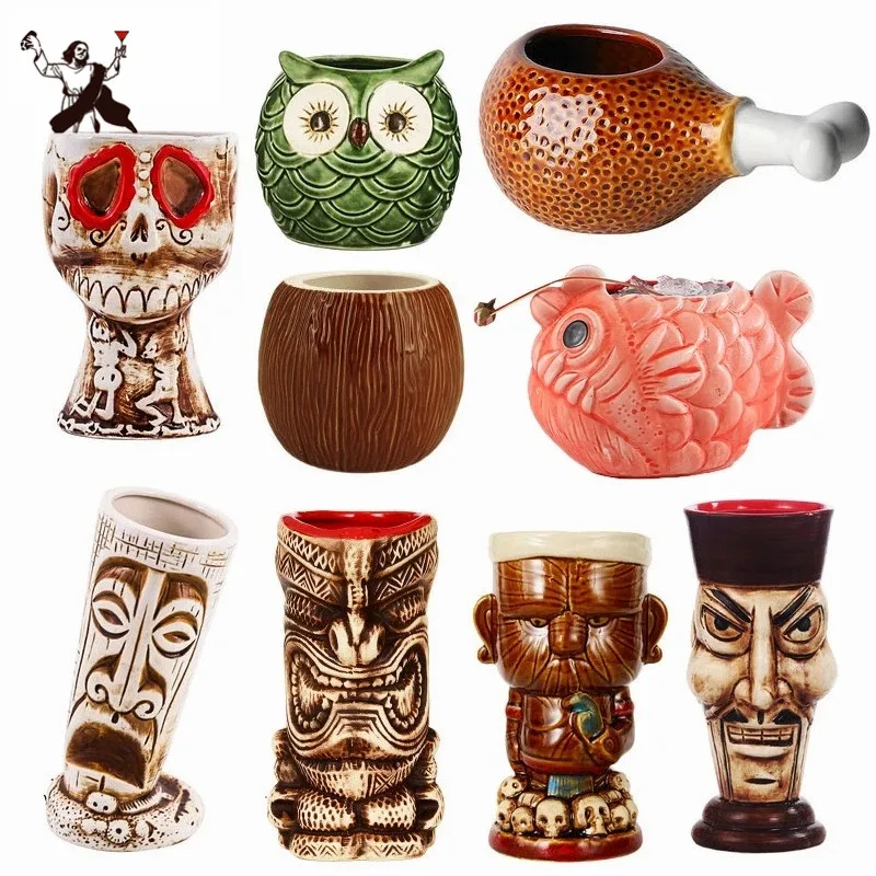 Creative Hawaii Ceramic Tiki Mug Personalized Cocktail Cup Zombie Cup Porcelain Beer Wine Mug Cup Bar Tiki Mugs
Creative Hawaii Ceramic Tiki Mug Personalized Cocktail Cup Zombie Cup Porcelain Beer Wine Mug Cup Bar Tiki Mugs