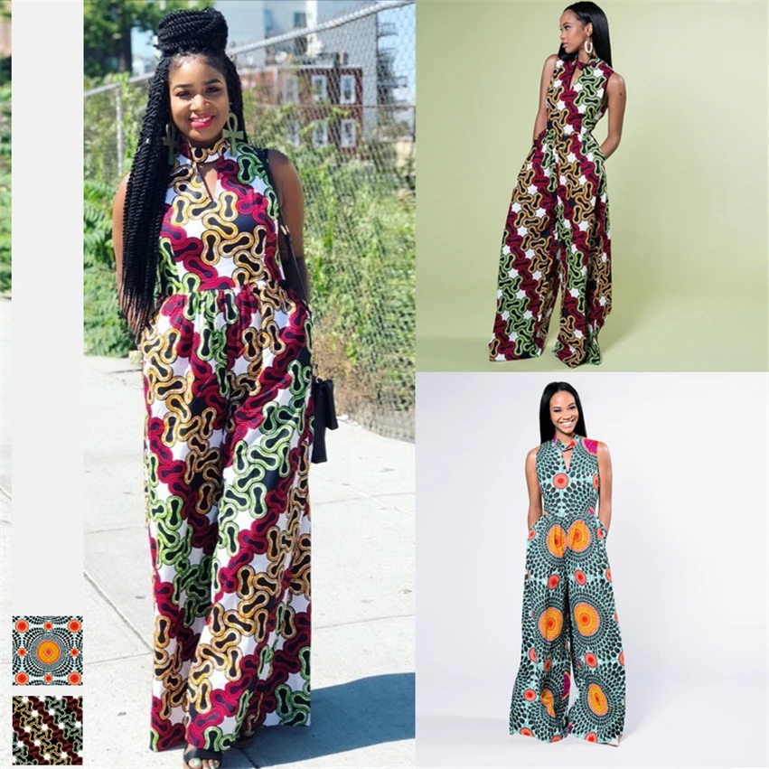 African Clothes for Women Digital Print Women's Casual Sleeveless Jumpsuit Fashion New Summer Plus Size Wide Leg Pants Drsee
African Clothes for Women Digital Print Women's Casual Sleeveless Jumpsuit Fashion New Summer Plus Size Wide Leg Pants Drsee