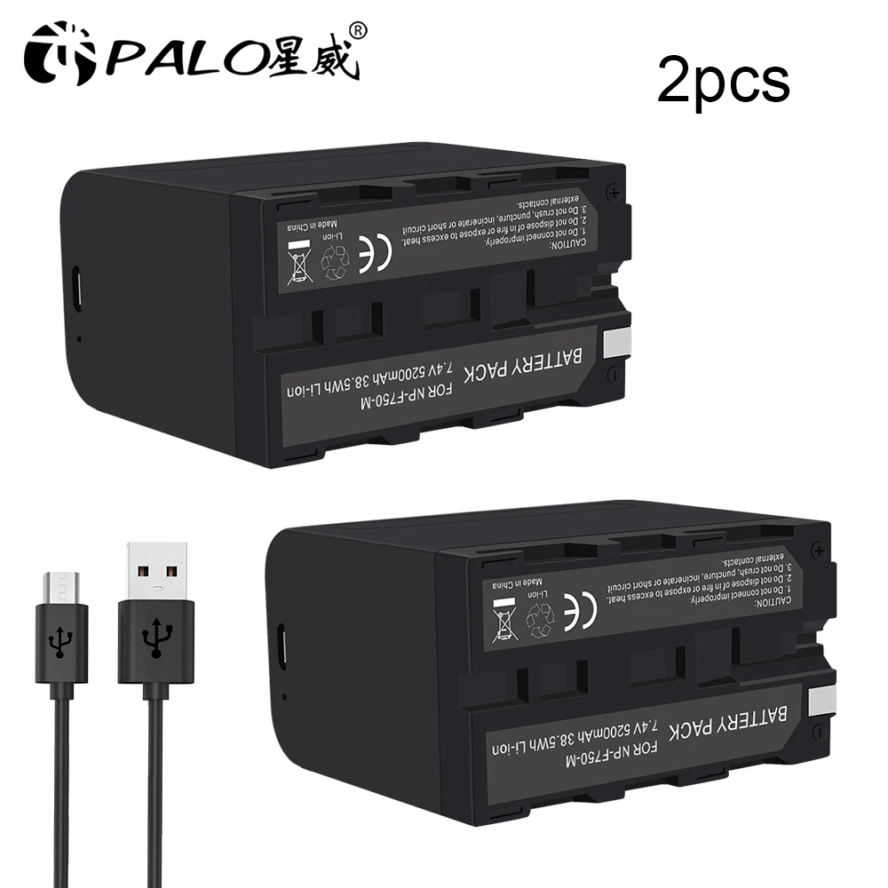 Литиевый аккумулятор PALO, 1-4 шт., выход USB, 7,4 В, 5200 мА · ч, аккумулятор NP-F750 для камеры Sony, аккумулятор для цифровой камеры F750
Литиевый аккумулятор PALO, 1-4 шт., выход USB, 7,4 В, 5200 мА · ч, аккумулятор NP-F750 для камеры Sony, аккумулятор для цифровой камеры F750