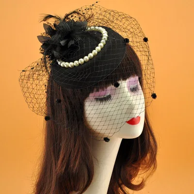 New Black Veils For Bridal Wedding Net Birdcage Veils Vintage Pearls Hats Dinner Party Charming Wedding Veil 2021
New Black Veils For Bridal Wedding Net Birdcage Veils Vintage Pearls Hats Dinner Party Charming Wedding Veil 2021