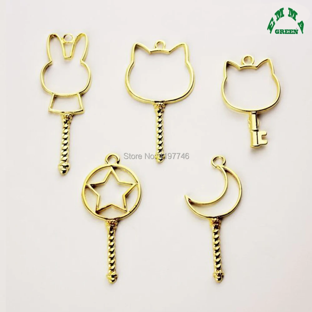 Gold Charm Hollow Cartoon Cane Cat Rabbit Star Metal Pendants Charms Accessories for Jewelry Making Handmade Finding 20pcs 52mm
Gold Charm Hollow Cartoon Cane Cat Rabbit Star Metal Pendants Charms Accessories for Jewelry Making Handmade Finding 20pcs 52mm
