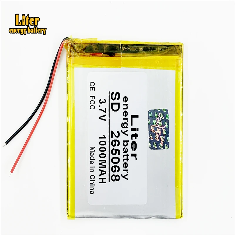 265068 3.7V 1000mah Lithium polymer Battery with Protection Board For mobile phone Digital Product
265068 3.7V 1000mah Lithium polymer Battery with Protection Board For mobile phone Digital Product