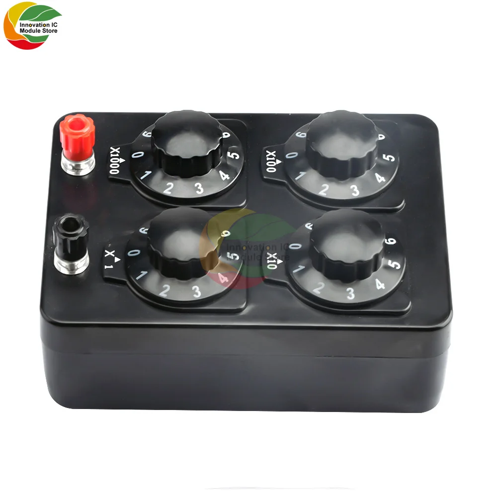 Simple Resistance Box 0-9999 Ohm Advanced Physics Electronic Teaching Instrument Variable Decimal Resistance Meter Resistance
Simple Resistance Box 0-9999 Ohm Advanced Physics Electronic Teaching Instrument Variable Decimal Resistance Meter Resistance