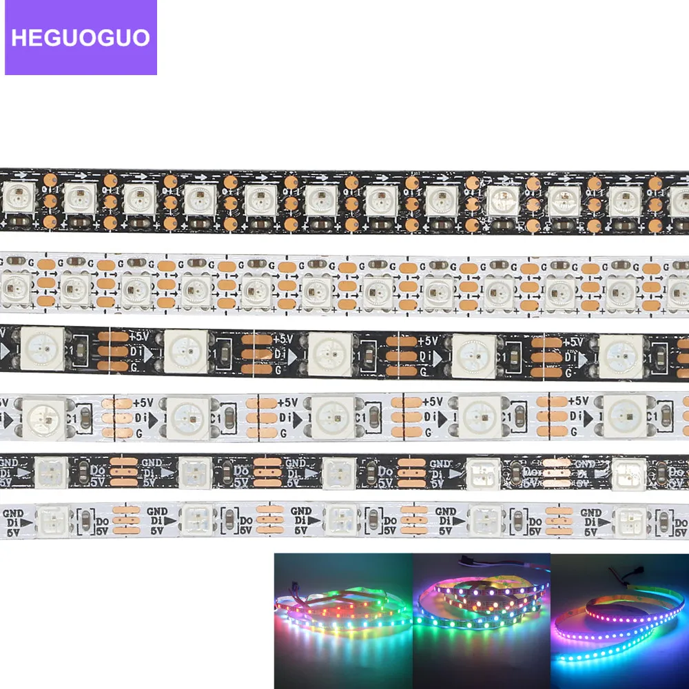 WS2812B Led Strip WS2812 3535 5050 IC Narrow Width 4mm 5mm 8mm Smart Individual Addressable Light Strip Tape Black/White PCB 5V
WS2812B Led Strip WS2812 3535 5050 IC Narrow Width 4mm 5mm 8mm Smart Individual Addressable Light Strip Tape Black/White PCB 5V