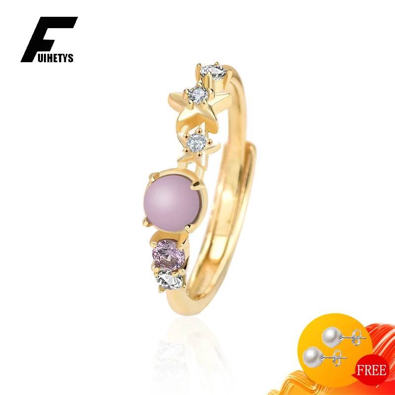 FUIHETYS Ring for Women 925 Silver Jewelry with Zircon Gemstone Gold Color Open Finger Rings Trendy Wedding Party Gift Wholesale
FUIHETYS Ring for Women 925 Silver Jewelry with Zircon Gemstone Gold Color Open Finger Rings Trendy Wedding Party Gift Wholesale
