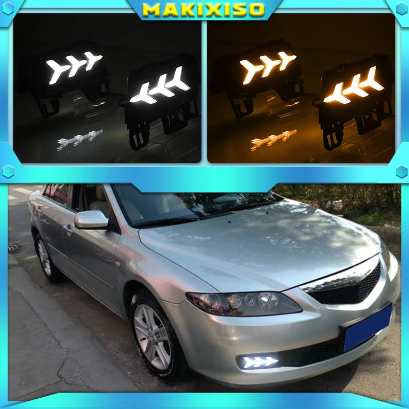 1Pair For Mazda 6 Mazda6 2006 2007 2008 2009 LED DRL Daytime Running Light Daylight Waterproof with yellow Signal
1Pair For Mazda 6 Mazda6 2006 2007 2008 2009 LED DRL Daytime Running Light Daylight Waterproof with yellow Signal