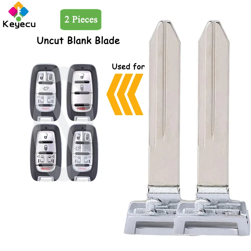 KEYECU 2 Pieces Smart Prox Remote Uncut Insert Emergency Key Blade for Chrysler Pacifica 2017 2018 2019 2020 Fob M3N-97395900
KEYECU 2 Pieces Smart Prox Remote Uncut Insert Emergency Key Blade for Chrysler Pacifica 2017 2018 2019 2020 Fob M3N-97395900