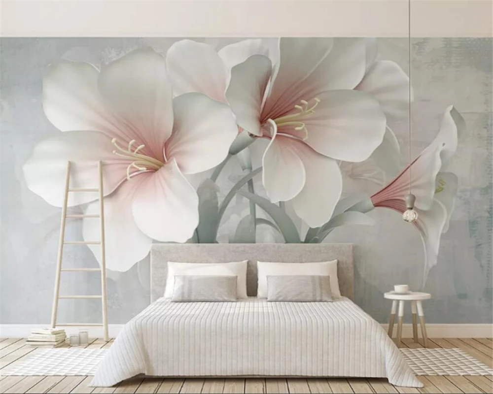 Custom wallpaper creative new flower 3d three-dimensional relief flower TV background wall living room bedroom restaurant Обои
Custom wallpaper creative new flower 3d three-dimensional relief flower TV background wall living room bedroom restaurant Обои