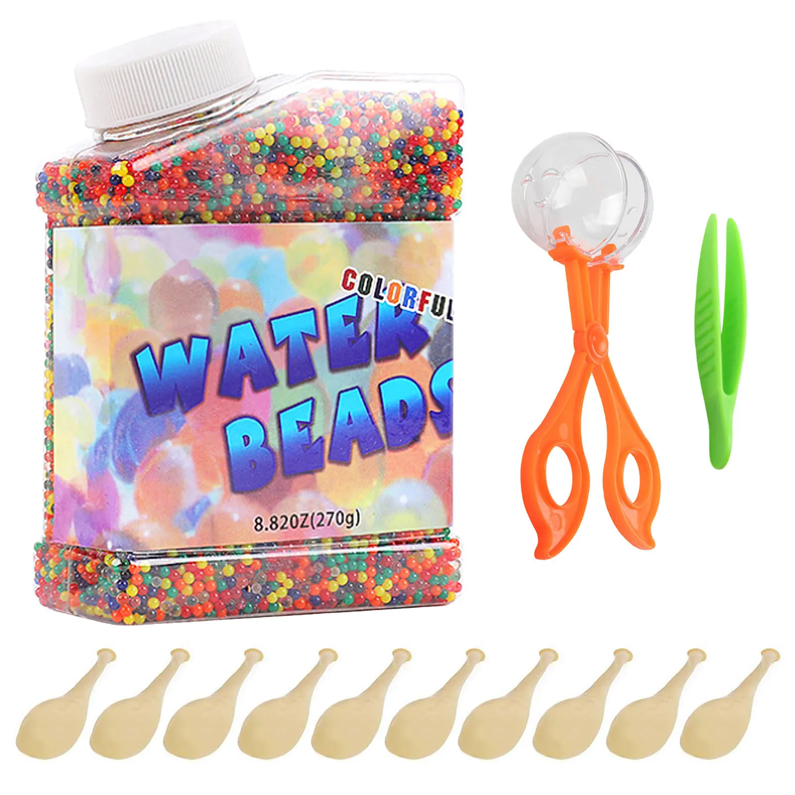 50,000pcs Mix Color Water Beads Gel Water Growing Balls with Scissors Clip Tweezers for Kids Toys Fish Tank Vases Plant Decor
50,000pcs Mix Color Water Beads Gel Water Growing Balls with Scissors Clip Tweezers for Kids Toys Fish Tank Vases Plant Decor