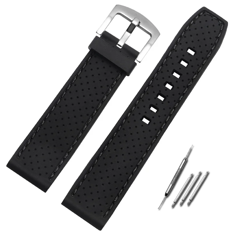 Outdoor Sport Silicone Watch Band Black Waterproof Rubber Bracelet Men's Universal Wristband 18 20 22 24mm
Outdoor Sport Silicone Watch Band Black Waterproof Rubber Bracelet Men's Universal Wristband 18 20 22 24mm