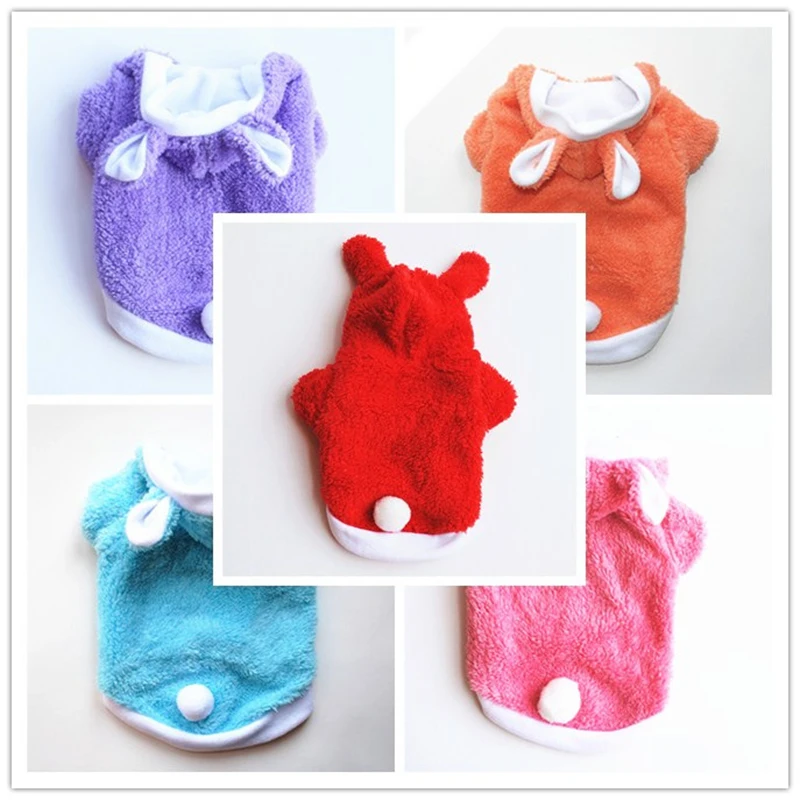 Winter Fleece Dog Clothes Rabbit Hoodie Warm Soft Double-Deck Winter Clothes Small Medium Pet Outfit Coat French Pug Chihuahua
Winter Fleece Dog Clothes Rabbit Hoodie Warm Soft Double-Deck Winter Clothes Small Medium Pet Outfit Coat French Pug Chihuahua