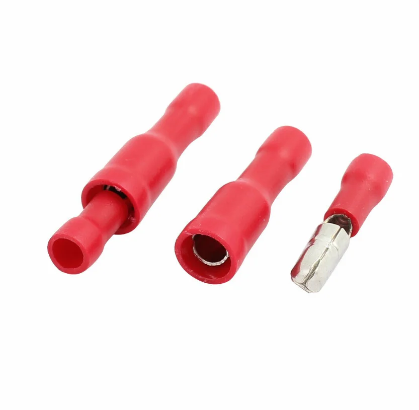 50pcs Red Male Female Bullet Insulated Connector Crimp Terminals Wiring Cable Plug FRD1.25-156 FRD1-156 MPD1.25-156 MPD1-156
50pcs Red Male Female Bullet Insulated Connector Crimp Terminals Wiring Cable Plug FRD1.25-156 FRD1-156 MPD1.25-156 MPD1-156