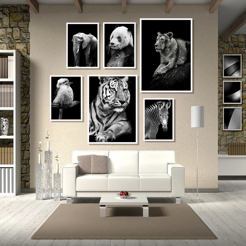 Lion Tiger Zebra Panda Wall Art Canvas Painting Nordic Poster And Print Animal Wall Pictures For Living Room Scandinavian Decor 
Lion Tiger Zebra Panda Wall Art Canvas Painting Nordic Poster And Print Animal Wall Pictures For Living Room Scandinavian Decor