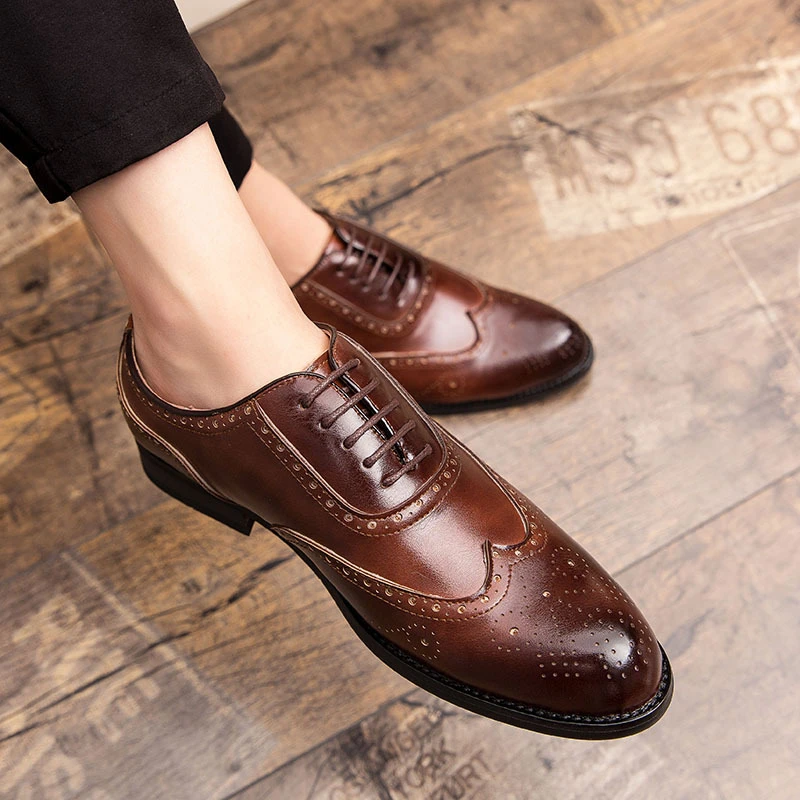 Brogue Shoes Men Formal Coiffeur Leather Shoes Men Classic Brown Dress Wedding Shoes Men Office Wedding Dress 2024 Big Size 48
Brogue Shoes Men Formal Coiffeur Leather Shoes Men Classic Brown Dress Wedding Shoes Men Office Wedding Dress 2024 Big Size 48