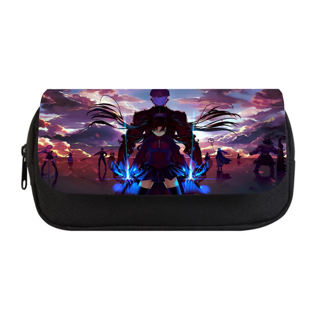 Anime fate stay night Pencil bag Women Makeup Bag Child boys girls Pencil Case Student Double Zipper pencil Bag Handbag Purse
Anime fate stay night Pencil bag Women Makeup Bag Child boys girls Pencil Case Student Double Zipper pencil Bag Handbag Purse
