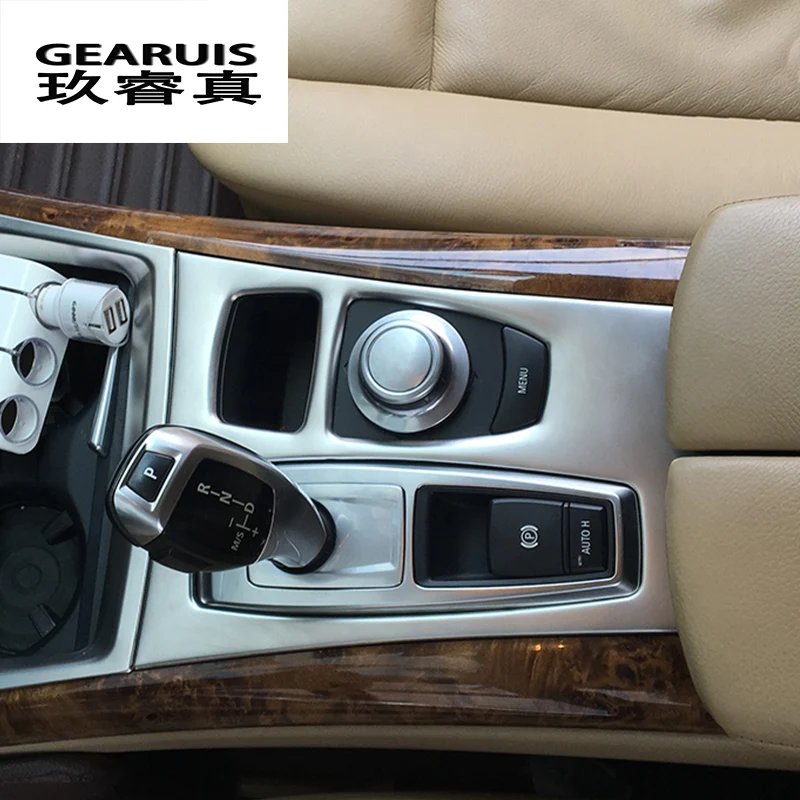 Car styling Center Console Gear Shift Panel decoration Gears cover Stickers trim for BMW X5 E70 X6 E71 Interior Auto Accessories
Car styling Center Console Gear Shift Panel decoration Gears cover Stickers trim for BMW X5 E70 X6 E71 Interior Auto Accessories