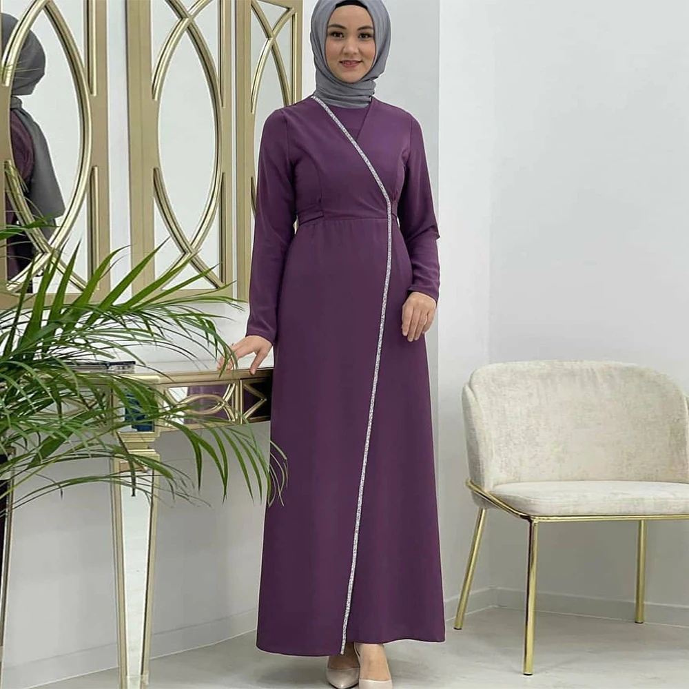 Abayas For Women Eid Mubarak Modest Dress Red Islamic Clothing Women's Long Muslim Dress Butterfly Festival Belt Jilbab Robe
Abayas For Women Eid Mubarak Modest Dress Red Islamic Clothing Women's Long Muslim Dress Butterfly Festival Belt Jilbab Robe