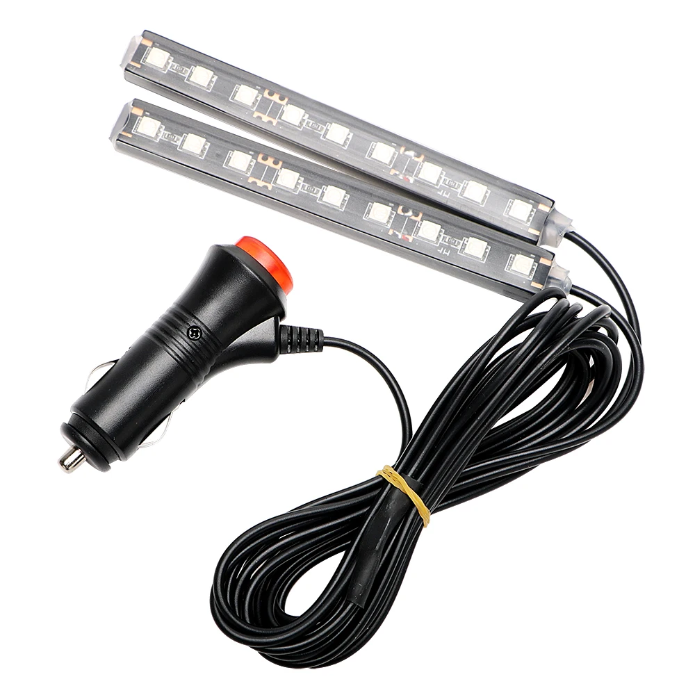 Car Atmosphere Lamp DC 12V 2x 9 LED Cigarette LED Decoration Lamp Dash Floor Foot Car-styling LED Strip Lights
Car Atmosphere Lamp DC 12V 2x 9 LED Cigarette LED Decoration Lamp Dash Floor Foot Car-styling LED Strip Lights