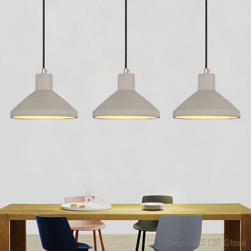Industrial Style Cement Pendant Lights Modern LED Dining Bar Hanging Lamp Bedroom Living Room Kitchen Home Decor Light Fixtures
Industrial Style Cement Pendant Lights Modern LED Dining Bar Hanging Lamp Bedroom Living Room Kitchen Home Decor Light Fixtures