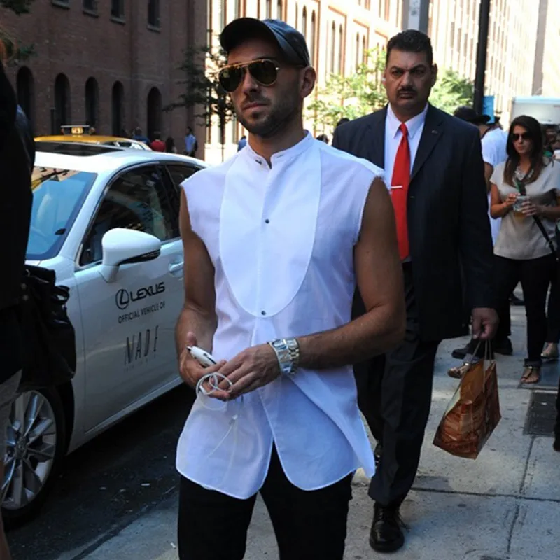 Men's Sleeveless Shirt Summer New Pure Color Stand Collar Star Street Patted The Same Style Fashion Personality Shirt
Men's Sleeveless Shirt Summer New Pure Color Stand Collar Star Street Patted The Same Style Fashion Personality Shirt