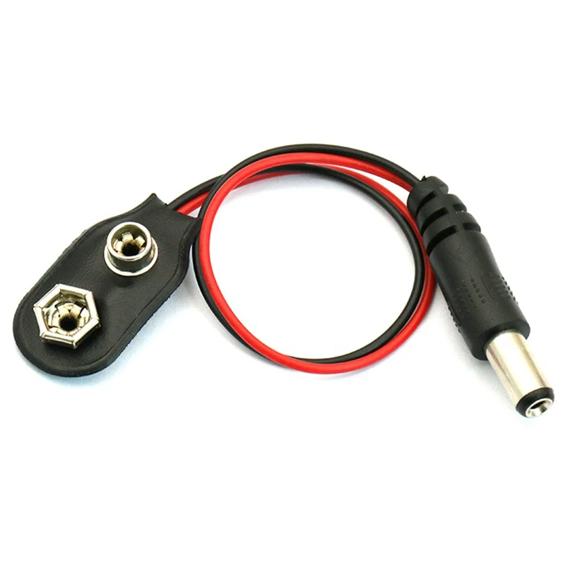 100pcs/lot 9V Battery Button with 5.5*2.1mm DC Power Plug I Type Dual Wire Batteries Holder Adapter Storage Box Snap Connector
100pcs/lot 9V Battery Button with 5.5*2.1mm DC Power Plug I Type Dual Wire Batteries Holder Adapter Storage Box Snap Connector