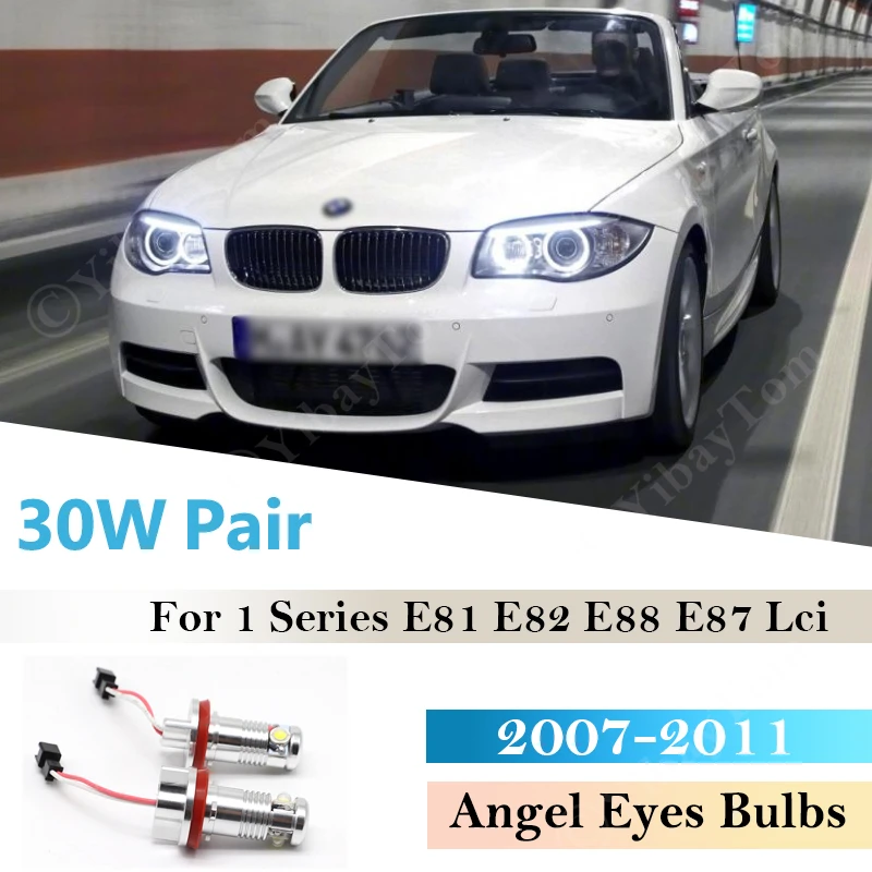 Пара светодиодных габаритных маркеров 30 Вт для BMW E81 E82 E87 LCI E88 Convertible 2007 ~ 2011 Фара «Ангельские глазки» Автомобильные аксессуары 6000K
Пара светодиодных габаритных маркеров 30 Вт для BMW E81 E82 E87 LCI E88 Convertible 2007 ~ 2011 Фара «Ангельские глазки» Автомобильные аксессуары 6000K