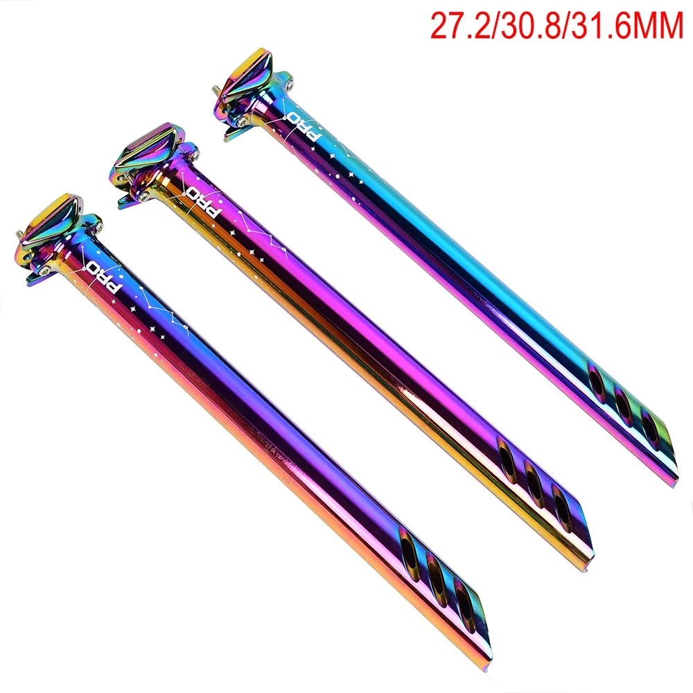 MTB Road Bike Seatpost Full CNC Colorful Mountain Bicycle Seatpost Rainbow Color Seat Post Seat Tube 27.2/30.8/31.6mm*380mm
MTB Road Bike Seatpost Full CNC Colorful Mountain Bicycle Seatpost Rainbow Color Seat Post Seat Tube 27.2/30.8/31.6mm*380mm