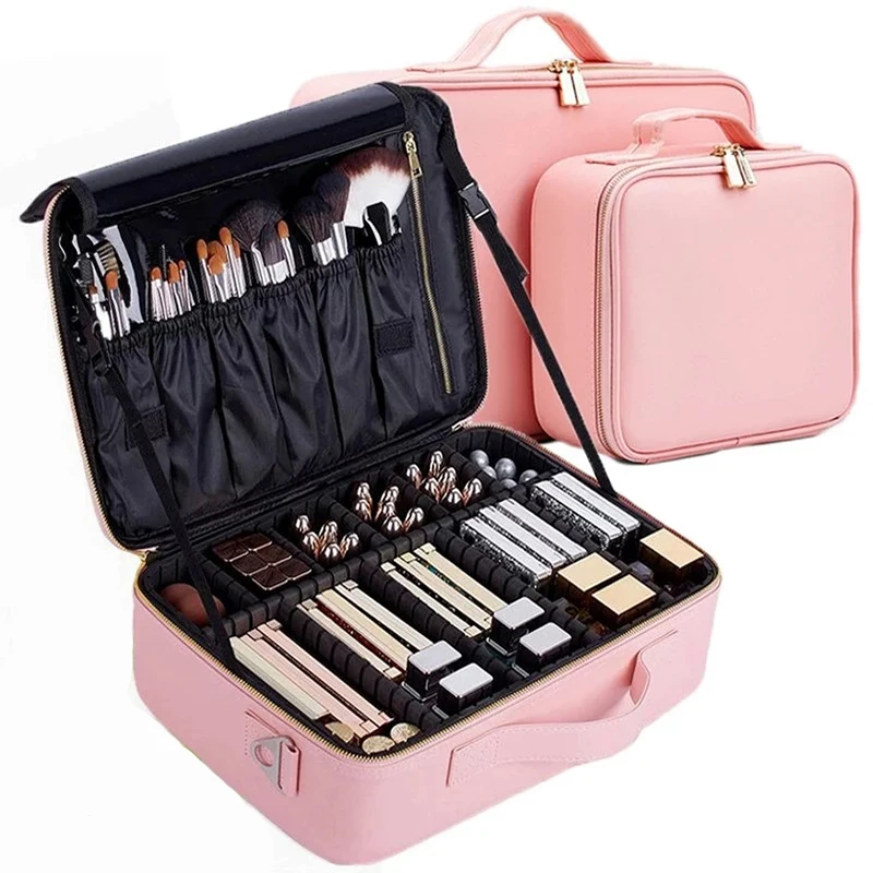 PU Leather Professional Cosmetic Case for Women Cosmetic Storage Box Travel Makeup Organizer Beauty Nail Tool Suitcase Brand New
PU Leather Professional Cosmetic Case for Women Cosmetic Storage Box Travel Makeup Organizer Beauty Nail Tool Suitcase Brand New