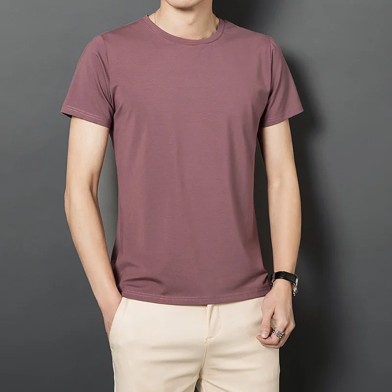Summer new printing men's round neck soft Solid color slim short sleeve T-shirt cotton Loose popular leisure trend Sweatshirt
Summer new printing men's round neck soft Solid color slim short sleeve T-shirt cotton Loose popular leisure trend Sweatshirt