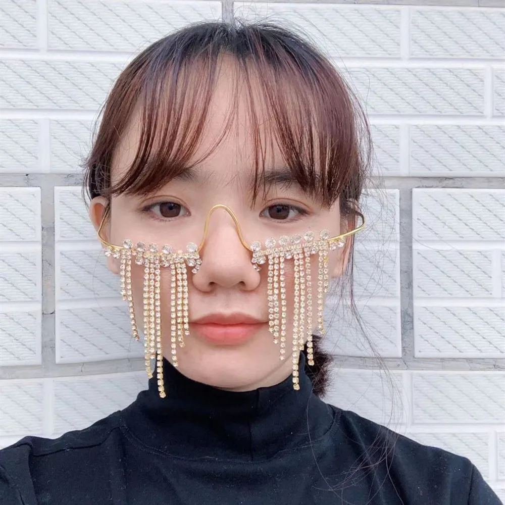 Handmade Luxury Rhinestone Masquerade Tassel Face Jewelry Chain Hanging Ears For Lady Bling Crystal Wedding Eye Face Accessories
Handmade Luxury Rhinestone Masquerade Tassel Face Jewelry Chain Hanging Ears For Lady Bling Crystal Wedding Eye Face Accessories