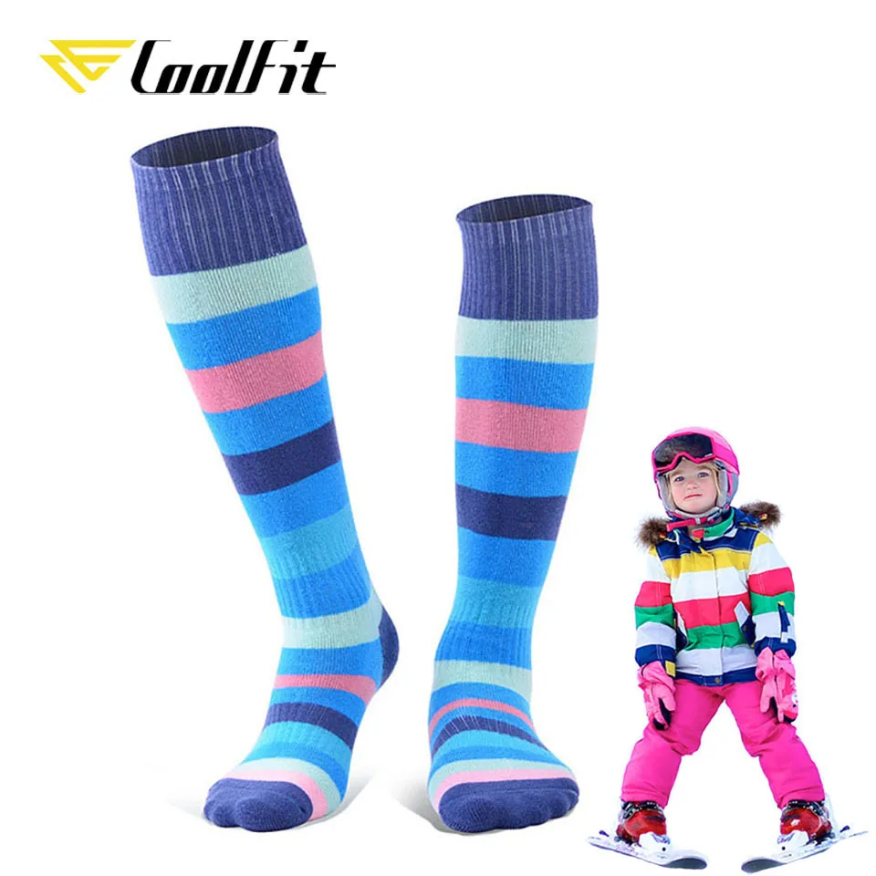 CoolFit Kids Winter Warm Skiing Sock Boys Girls Long Striped Thermal Sock For Roller Skating Snowboarding Chlid Snow Sport Socks
CoolFit Kids Winter Warm Skiing Sock Boys Girls Long Striped Thermal Sock For Roller Skating Snowboarding Chlid Snow Sport Socks