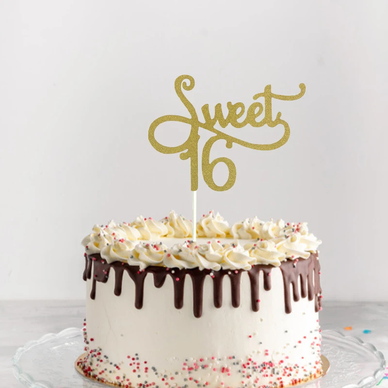 JQSYRISE 1Pcs Sweet 16 Cake Topper Happy Birthday Party Decoration 16th Birthday Anniversary 16 Year Old Cake Accessory Supplies
JQSYRISE 1Pcs Sweet 16 Cake Topper Happy Birthday Party Decoration 16th Birthday Anniversary 16 Year Old Cake Accessory Supplies