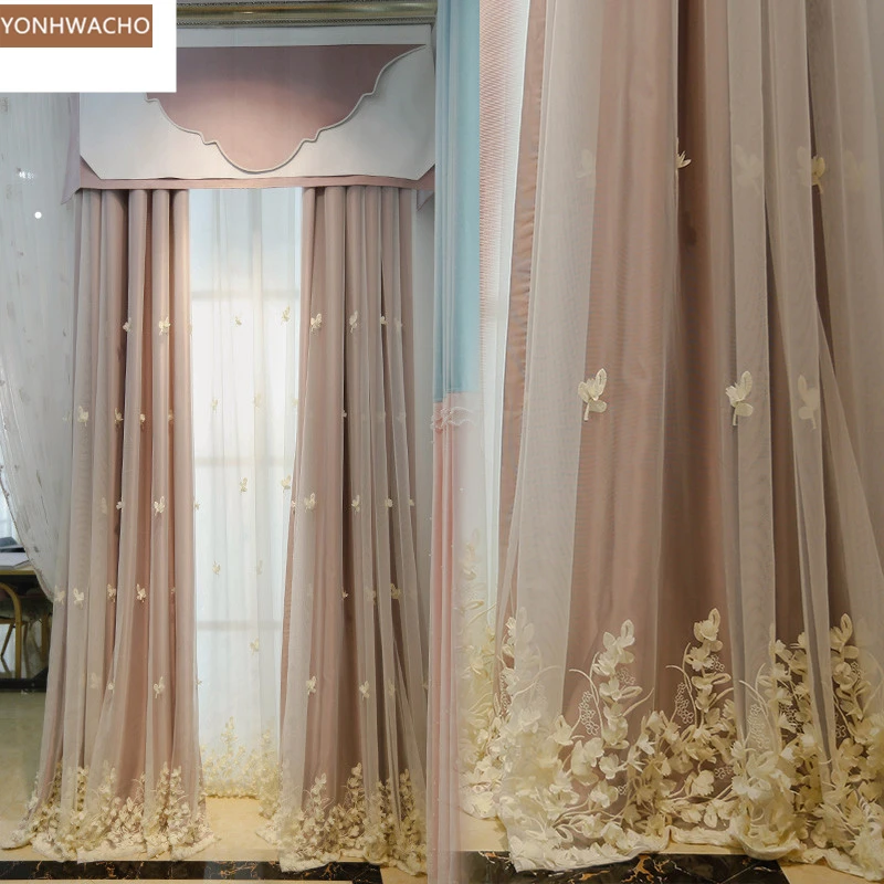 Custom curtain lovely living room bedroom embossed embroidered pink princess cloth blackout curtain valance tulle panel C175
Custom curtain lovely living room bedroom embossed embroidered pink princess cloth blackout curtain valance tulle panel C175