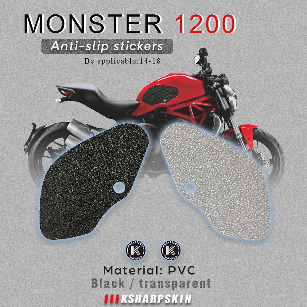 Motorcycle fuel tank pad tank grip protection sticker knee grip side applique for DUCATI 14-18 MONSTER 1200 16-18 MONSTER 1200 R
Motorcycle fuel tank pad tank grip protection sticker knee grip side applique for DUCATI 14-18 MONSTER 1200 16-18 MONSTER 1200 R