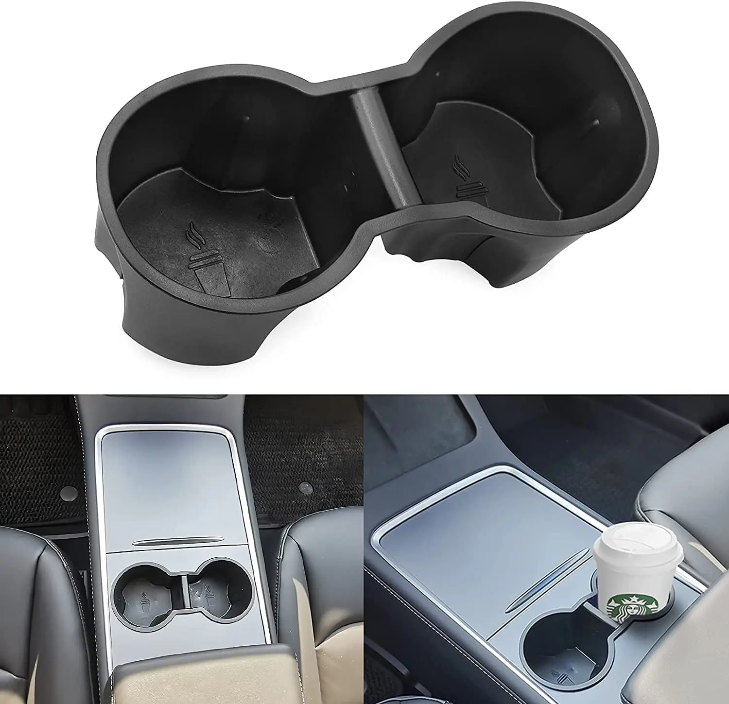 For Tesla Model Y Model 3 2016-2021 Center Console Cup Holder Inserts Interior Accessories Cover ABS Plastic
For Tesla Model Y Model 3 2016-2021 Center Console Cup Holder Inserts Interior Accessories Cover ABS Plastic