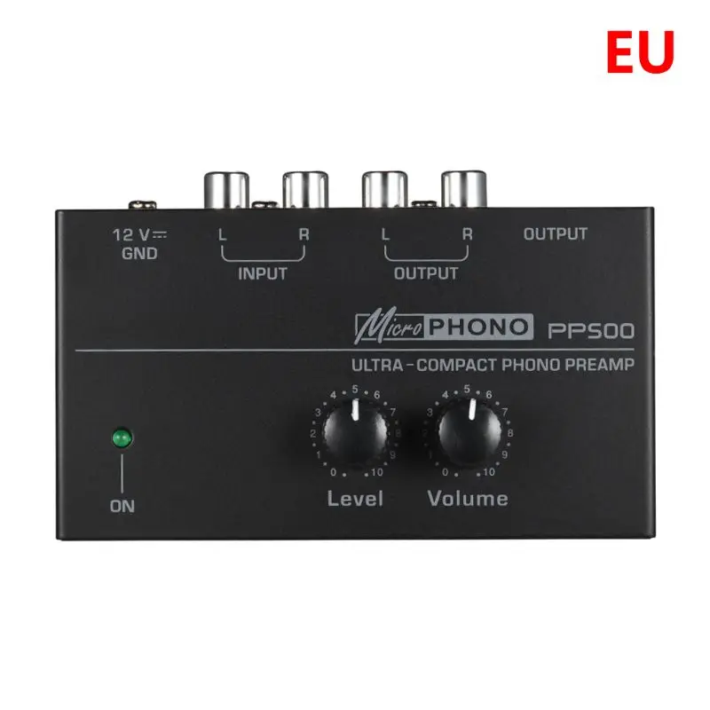 PP500 Phono Preamp Preamplifier with Level Volume Controls RCA Input Output 1/4" TRS Output Interfaces for LP Vinyl
PP500 Phono Preamp Preamplifier with Level Volume Controls RCA Input Output 1/4" TRS Output Interfaces for LP Vinyl