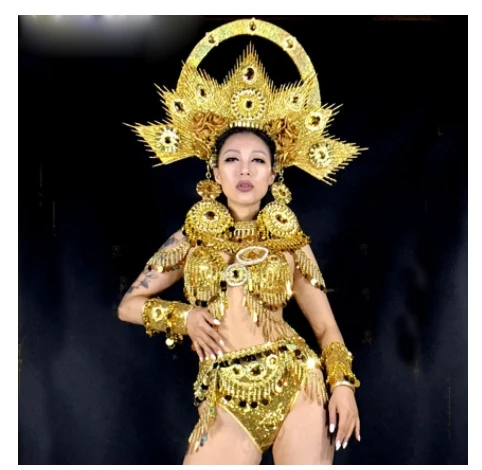 sun goddess Madonna costume Drag Queen Costumes Outfits Wear Dancer Stage Performance Singer Party Gold space future technology
sun goddess Madonna costume Drag Queen Costumes Outfits Wear Dancer Stage Performance Singer Party Gold space future technology
