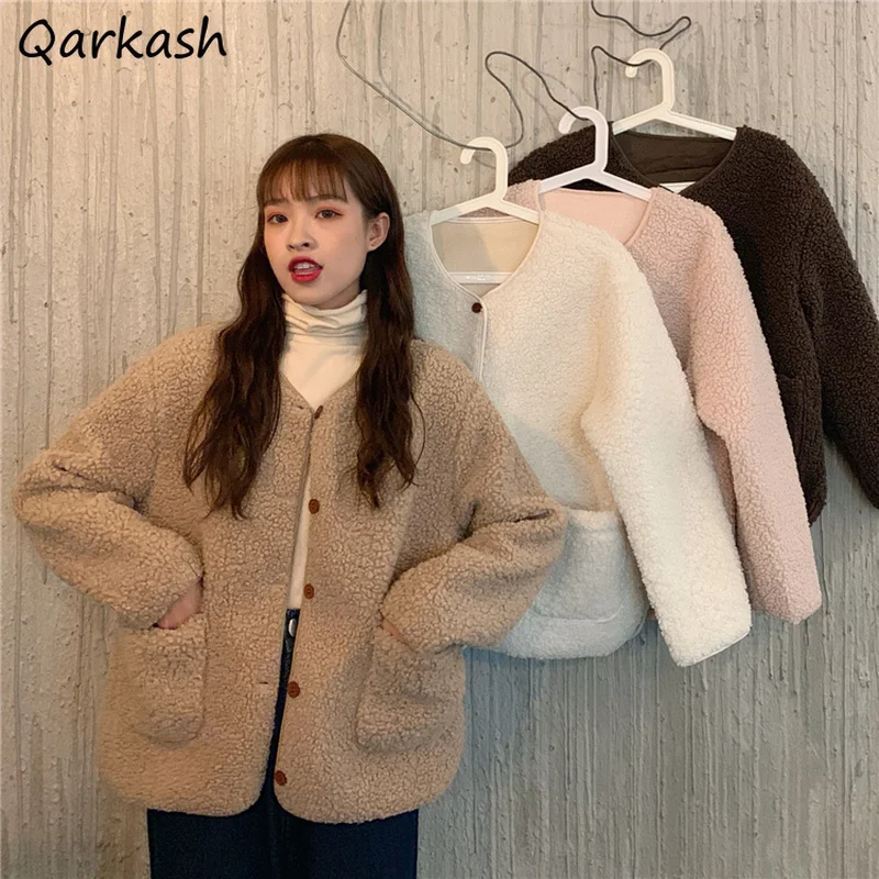 Basic Jacket Women Single Breasted Solid Simple Loose All-match Autumn Ulzzang 4 Colors College Warm Leisure Retro Popular Femme
Basic Jacket Women Single Breasted Solid Simple Loose All-match Autumn Ulzzang 4 Colors College Warm Leisure Retro Popular Femme