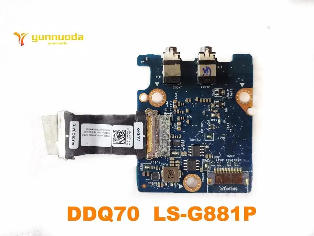 Оригинальная аудиоплата для DELL DDQ70 DDQ70 LS-G881P CN-03FK2C протестирована, хорошая, бесплатная доставка
Оригинальная аудиоплата для DELL DDQ70 DDQ70 LS-G881P CN-03FK2C протестирована, хорошая, бесплатная доставка