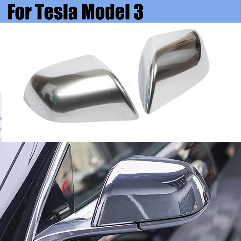 2Pcs/Set ABS Carbon Fiber Silver Car Rearview Side Mirror Protective Decoration Cover For Tesla Model 3
2Pcs/Set ABS Carbon Fiber Silver Car Rearview Side Mirror Protective Decoration Cover For Tesla Model 3